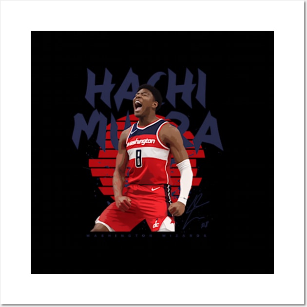 Rui Hachimura Wall Art by Ro Go Dan